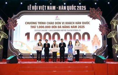 Đà Nẵng chào đón vị khách Hàn Quốc thứ 1 triệu trong năm 2025