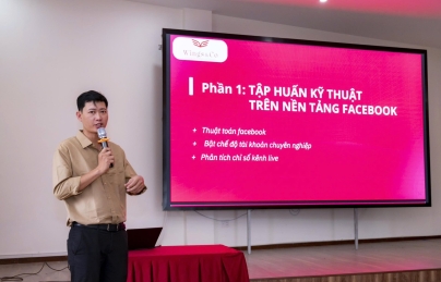 Hòa cường tập huấn kỹ năng livestream bán hàng cho phụ nữ khởi nghiệp
