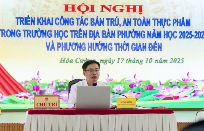 Phường Hòa Cường triển khai công tác bán trú, bảo đảm an toàn thực phẩm năm học 2025-2026