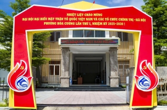 Tuyên truyền Đại hội Đại biểu mặt trận Tổ quốc Việt Nam và các tổ chức chính trị - xã hội phường Hòa Cường lần thứ I, Nhiệm kỳ 2025-2030