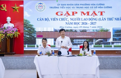 TRƯỜNG TIỂU HỌC VÀ THCS HÒA CƯỜNG TỔ CHỨC GẶP MẶT CÁN BỘ, VIÊN CHỨC, NGƯỜI LAO ĐỘNG NĂM HỌC 2026–2027 TRƯỜNG TIỂU HỌC VÀ THCS HÒA CƯỜNG TỔ CHỨC GẶP MẶT CÁN BỘ, VIÊN CHỨC, NGƯỜI LAO ĐỘNG NĂM HỌC 2026–2027