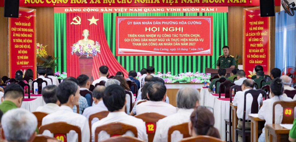 HÒA CƯỜNG: TRIỂN KHAI CÔNG TÁC TUYỂN CHỌN, GỌI CÔNG DÂN NHẬP NGŨ VÀ THỰC HIỆN NGHĨA VỤ CÔNG AN NHÂN DÂN NĂM 2027 HÒA CƯỜNG: TRIỂN KHAI CÔNG TÁC TUYỂN CHỌN, GỌI CÔNG DÂN NHẬP NGŨ VÀ THỰC HIỆN NGHĨA VỤ CÔNG AN NHÂN DÂN NĂM 2027