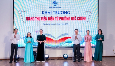 HÒA CƯỜNG: HƯỞNG ỨNG NGÀY SÁCH VÀ VĂN HÓA ĐỌC VIỆT NAM, RA MẮT THƯ VIỆN ĐIỆN TỬ PHƯỜNG HÒA CƯỜNG: HƯỞNG ỨNG NGÀY SÁCH VÀ VĂN HÓA ĐỌC VIỆT NAM, RA MẮT THƯ VIỆN ĐIỆN TỬ PHƯỜNG