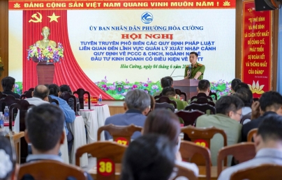 Hơn 150 cơ sở lưu trú tham gia hội nghị phổ biến pháp luật tại phường Hòa Cường