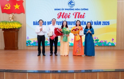 KHAI MẠC HỘI THI BÁO CÁO VIÊN, TUYÊN TRUYỀN VIÊN GIỎI PHƯỜNG HÒA CƯỜNG NĂM 2026